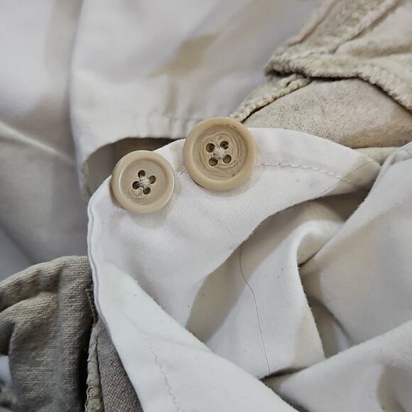 Marc Anthony Linen Blend Cargo Shorts Men's 40 Beige 6 Pockets 11" Inseam - Picture 11 of 11